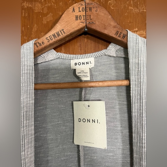 NWT • DONNI. Open Ribbed Sweater/Cardigan - Picture 6 of 10